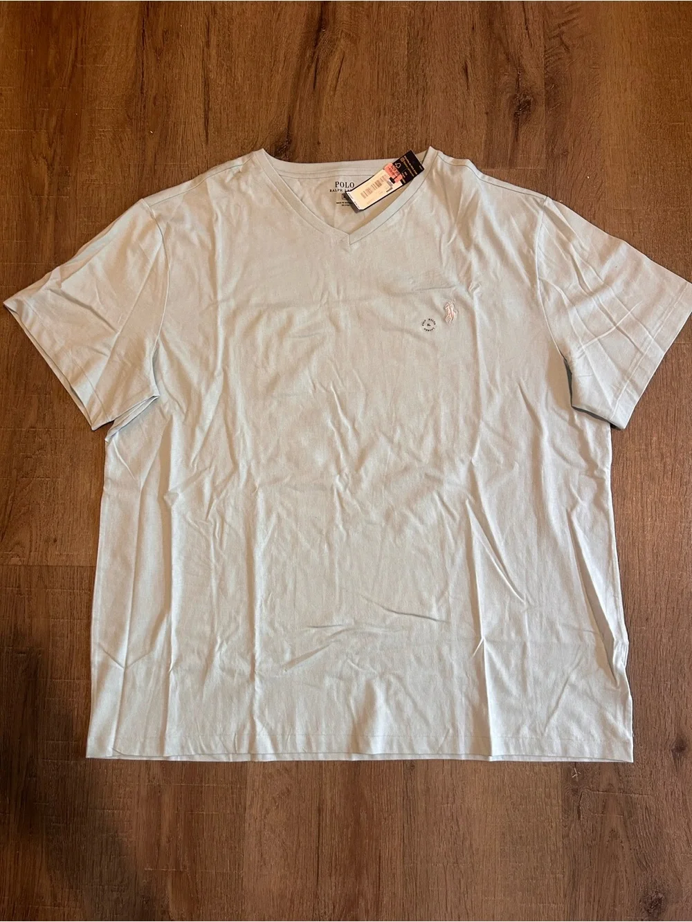 Polo by Ralph Lauren Light Blue V-Neck Tee